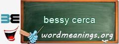 WordMeaning blackboard for bessy cerca